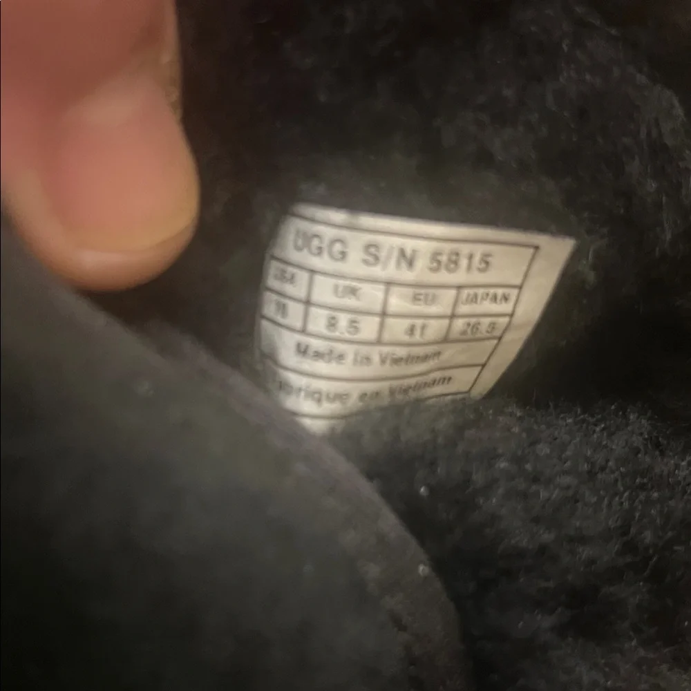 UGG Black Suede Boots